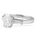 1.70 carat Oval Diamond Three-Stone Engagement Ring profile