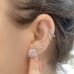 6ct TW Lab-Grown GIA Graded Diamond Studs ear