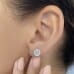 3.08 Carat TW Lab-Grown Diamond Studs GIA ear