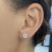 2.44 Carat TW Lab Grown Diamond Studs ear