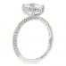 1.73 Carat Oval Lab Diamond Three-Row Band Ring upright