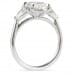 2.70 carat Oval Lab Diamond Three-Stone Engagement Ring profile