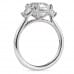 3.06 carat Cushion Cut Lab Diamond Three-Stone Ring profile