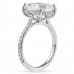 4.58 carat Cushion Cut Lab Diamond Engagement Ring profile
