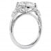 3.02 carat Oval Lab Diamond Seven-Stone Engagement Ring profile