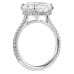 6.12 carat Oval Lab Diamond Signature Wrap Engagement Ring profile