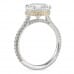 2.42 carat Round Lab Diamond Signature Wrap Engagement Ring profile