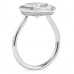 3.54 carat Cushion Lab Diamond Bezel Set Invisible Gallery­™ Ring profile