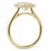 2.73 carat Emerald Cut Lab Diamond Bezel Set Ring profile