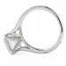 3.81 carat Radiant Cut Lab Diamond Bezel Set Engagement Ring side