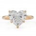 3.24 carat Heart Shape Lab Diamond Invisible Gallery™ Ring flat