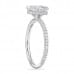 1.25ct Pear Shape Diamond Signature Wrap Engagement Ring profile