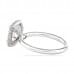 1.50ct Cushion Diamond Halo Engagement Ring back