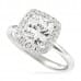 1.50ct Cushion Diamond Halo Engagement Ring angle