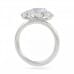 1.40 ct Oval Diamond Three-Stone Engagement Ring side view