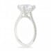 Round Moissanite Six-Prong Super Slim Band Ring side view