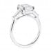 2.63ct Emerald Cut Diamond Three-Stone Engagement Ring profile