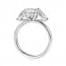 2.01ct Cushion Cut Diamond Three-Stone Engagement Ring side