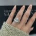 3.23 carat Pear Shape Diamond Signature Wrap Engagement Ring paired