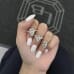 3.23 carat Pear Shape Diamond Signature Wrap Engagement Ring closed