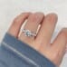 1.50 carat Round Diamond Four Prong Engagement Ring close up