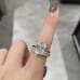 4.50 Radiant Cut Two-Tone Solitaire Signature Wrap Ring lifestyle finger