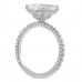 3.50 carat Radiant Cut Diamond Double Signature Wrap Ring upright