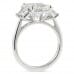 4.2ct Radiant Cut Diamond Three-Stone Engagement Ring side