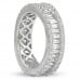round and baguette cut diamond eternity band side view