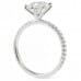 2.82ct Round Diamond Platinum Six-Prong Engagement Ring back
