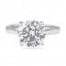 2.53 Carat Round Diamond Engagement Ring flat