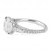 3.01 Carat Round Diamond Platinum Engagement Ring side