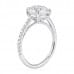 2.05 Carat Round Diamond Platinum Engagement Ring side