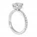1.71 Carat Round Diamond Thicker Band Engagement Ring side