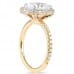 1.70 carat Oval Diamond Two-Tone Halo Engagement Ring side