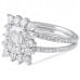 1.70 carat Emerald Cut Diamond Vintage Halo Engagement Ring side