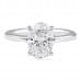 1.80 carat Oval Diamond Solitaire Engagement Ring flat