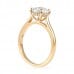 1.40 Carat Round Diamond Rose Gold Solitaire Engagement Ring profile