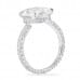 4.00 carat Oval Diamond Invisible Gallery™ Engagement Ring profile
