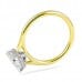 1.71ct Emerald Cut Two-Tone Engagement Ring side