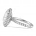 3.00ct Cushion Cut Diamond Double Halo Engagement Ring profile
