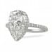 4 carat pear shape diamond ring
