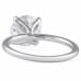 2.50 carat Round Diamond Lotus Solitaire Engagement Ring back