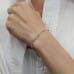 Alternating Bezel Set Station Diamond Bracelet wrist