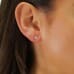 1 carat TW Diamond Stud Earrings ear
