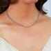 4.59 carat Diamond Tennis Necklace neck