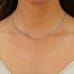 5 carat Diamond Tennis Necklace with Seven Larger Stones lifestyle