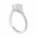 1.01 Carat Radiant Cut Diamond Three-Stone Engagement RIng profile