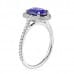 2.61ct Blue Sapphire White Gold Ring side