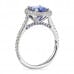 2.85ct Oval Sapphire Double-Edge Halo Engagement Ring side